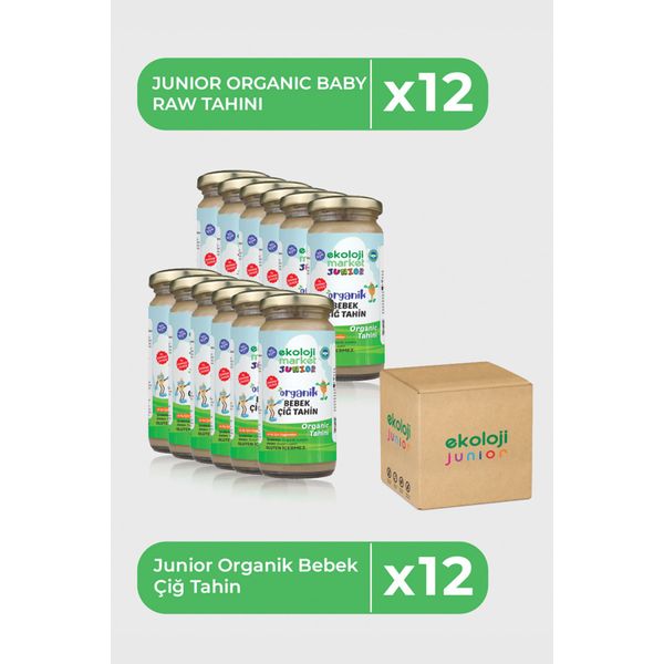 Organik Bebek Çiğ Tahin 230 Gr 12 li Paket Organic Baby Raw Tahini 230 Gr 12 Pack