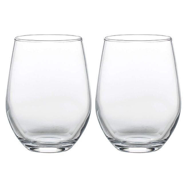 Toyo Sasaki Glass Wine Glass, 11.8 fl oz (325 ml), Set of 2, Red and White Compatible, Made in Japan, Dishwasher Safe, Stylish, G101-T270