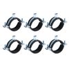 sourcing map 6 Pcs Split Ring Pipe Hanger, 50mm/2inch Adjustable Pipe Bracket Clamp Wall Ceiling Mount Pipe Strap Support for Plumbing Drainage Pipe Tube