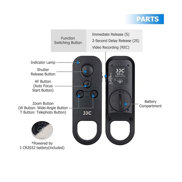 Bluetooth Wireless Remote Shutter Release for Canon EOS R R3 R5 G7X Mark III SX7