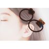 Aceti Hair Elastic Square, Heart (Tortoise Shell Multi)
