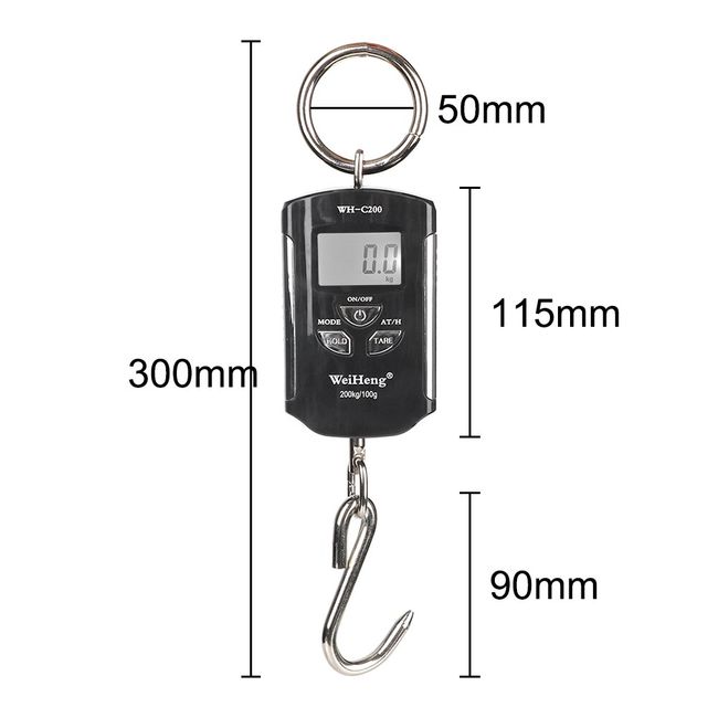 50KG 10g Electronic Portable Digital Scale Hanging Hook Fishing Travel  Double Precision Luggage Weight Scale Balance Scales - AliExpress