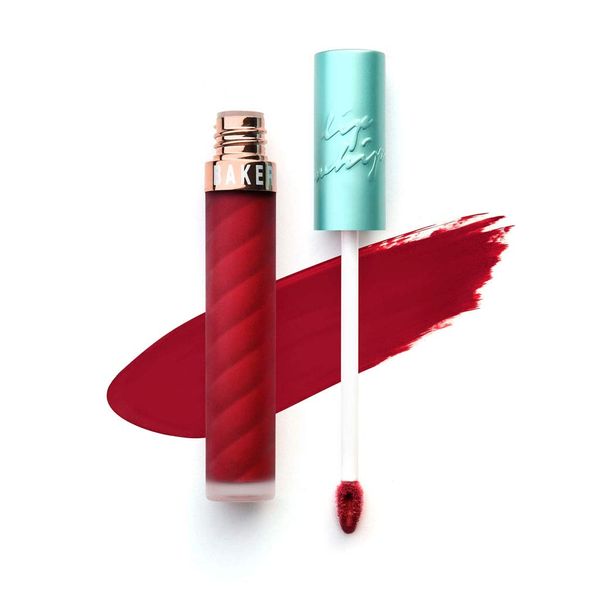 Beauty Bakerie Lip Whip Liquid Matte Lipstick, Long Lasting Lip Color, Smudge Proof Makeup, Cranberry Stiletto, 3.5 mL