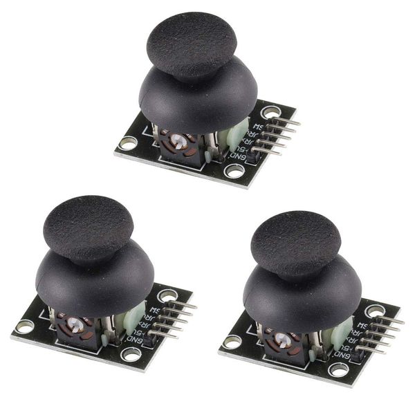 VKLSVAN 3pcs Game Lever Sensor Joystick Breakout Shield Module Joystick Game Controller Module Compatible with PS2 Arduino