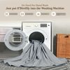 Ev Dekor Double Fitted Sheet Soft 100% Microfiber 30cm Deep Pocket Bed Sheets - Grey (137 x 190) Cm