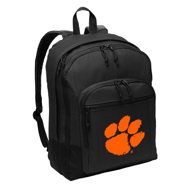 Broad Bay Clemson University Backpack CLASSIC STYLE Clemson Tigers Backpack Laptop Sleeve One Size