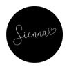 Sienna Name Cursive Lettering Cute Simple Heart Line PopSockets Swappable PopGrip
