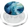 Blue Ice Agate Stone Gemologist Chalcedony Gemstone PopSockets PopGrip for MagSafe