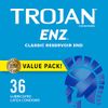 TROJAN ENZ Lubricated Condoms, Latex Condoms For Contraception and STI Protection, America’s Number One Condom, 36 Count Value Pack