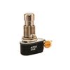 NSI 76050PS Push Button Switch, Push on/Push Off Circuit Function, SPST, Brass/Nickel Actuator, 6/3 amps at 125/250 VAC/DC