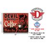 Tin Sign Devil Brand Coffee 41.5 x 32 cm