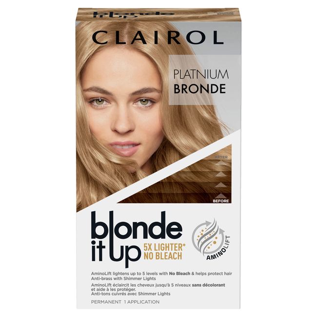 Clairol Blonde It Up Permanent Hair Dye, Platinum Bronde Hair Color, Pack of 1