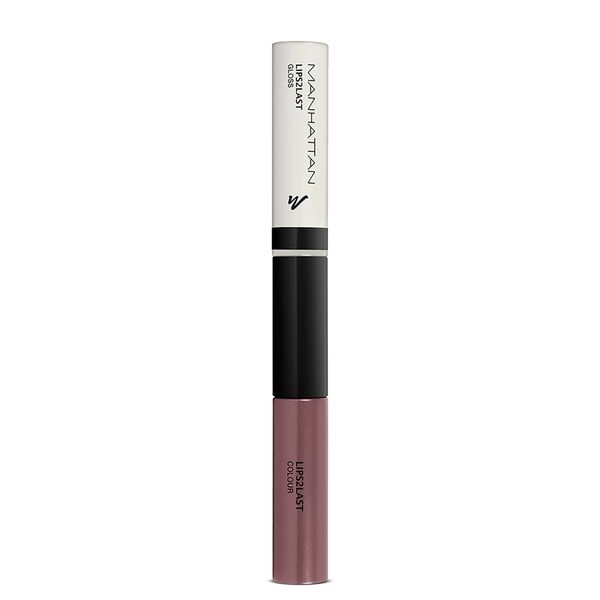 Manhattan Lips2Last Colour&Gloss, Lippenfarbe und Lipgloss in einem, Farbe Shimmer Rose 53T, 1 x 8ml