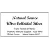 (2) Ultra Colloidal Silver 1000 PPM - 16 oz Glass Bottles