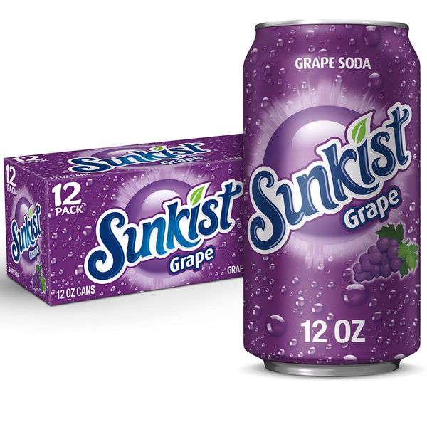 Sunkist Grape Soda 12Oz 24/Cs