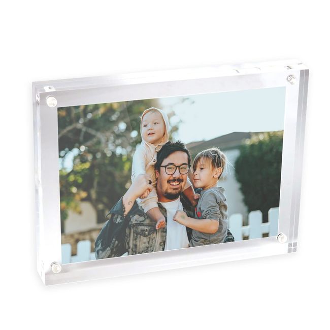 BBEST PF-2L-1 Acrylic Photo Frame, Block Type, 7.8 x 5.8 inches (199 x 148 mm), Pack of 1