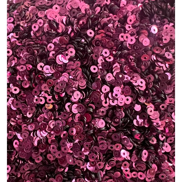 3mm Round AB Translucent Metallic Opaque Craft Sequins Assorted Colours (Mauve Metallic)