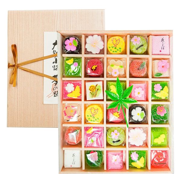 Tomikuya Hanazono (Medium), Assorted Seasonal Jelly and Roosh Goose Sweets, 30 Pieces of Kyoto Sweets, Gift Message Ready