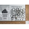 Stainless Steel Split ring assortment 60 pcs 6 sizes 10 ea (Large) standard duty
