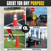 Traffic Cones 6 Pack – 28 Inches, Reflective Strips for Nighttime, Resistant PVC