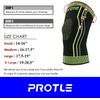 Protle Knee Compression Brace Sleeve Support for Gym Unisex (Small-Single)