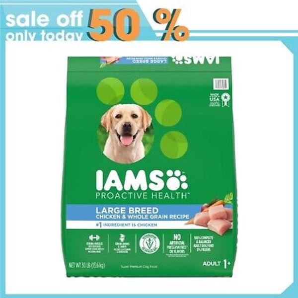 Iams Proactive Health Large Breed Dry Dog Food With Real Chicken, 30 Lb. Bag