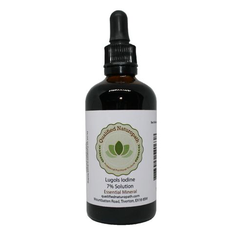 Lugols Iodine Solution 7% - 110ml - with Glass Pipette