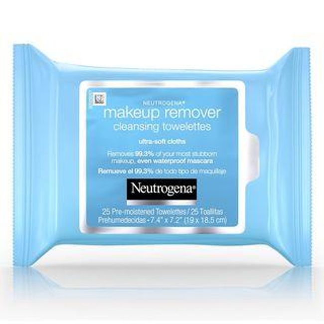 Neutrogena - Ultra-Soft Makeup Remover Wipes for Waterproof Makeup 25 Ct (Refill)