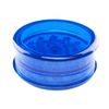 Plastic Herb Magnetic Grinder 3 Part Shark Teeth Assorted Colours (Blue)