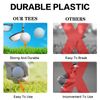 FINGER TEN Castle Golf Tees Plastic Unbreakable Value 100 Count Mixed Size, Golf Practice Tees Stable Durable (Mixed Pack)