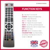 New Remote Control for SHARP LC-55UI7352E Aquos 4K Ultra HD Smart TVs