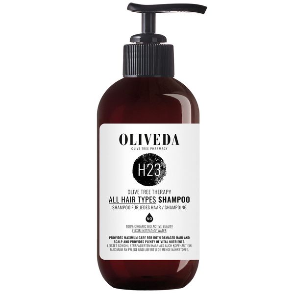 Oliveda H23 - aufbauendes Shampoo für jedes Haar - Regenerating | Intensive Haarpflege gegen fettiges Haar, Juckreiz und trockene Kopfhaut + langanhaltenden Duft - 250 ml