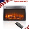 26'' Infrared Electric Fireplace Insert Ultra Thin Heater 1400W Realistic Flame