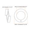 sourcing map 5 Pcs Spring Lock Washer, M12 Split Lock Washer Assortment Copper Lock Washers for Screws Bolts Nuts