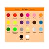 2400 Count Round Dot Stickers Color Coding Labels, 32mm Diameter, 20 Colors, 100 Sheets