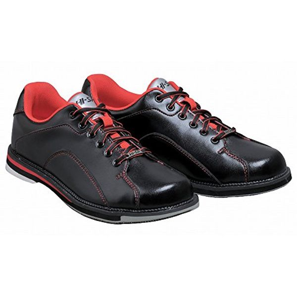 (High Sports) Bowling Shoes HS-390 Black/Red 25.0cm/Right Throw [Bowling Supplies]