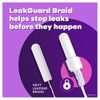 Tampax Radiant Tampons Multipack With Leakguard Braid, Regular/Super Absorbency, With Leakguard Braid, Unscented, 28 Count