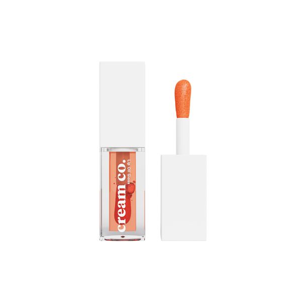 cream co. Lip Oil Gloss, Hydrating Lip Oils & Clear Gloss, Tinted Shine, Nourishing Lip Care, Passionfruit 5ml