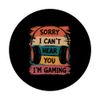 Funny Gaming Headset Retro Gamer Statement PopSockets Adhesive PopGrip