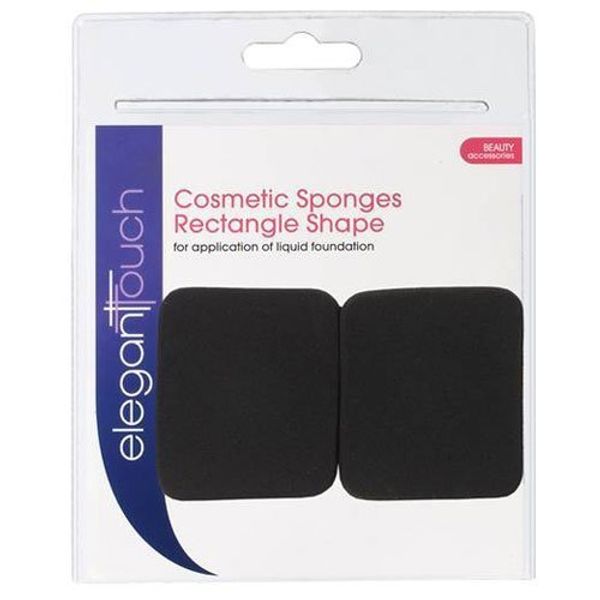 Elegant Touch Cosmetic Sponges Rectangle Shape (pack of 2)