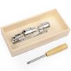 Anwenk Nutcracker Heavy Duty Nut cracker Pecan Cracker Walnut Cracker Tool with Wood Box Bowl