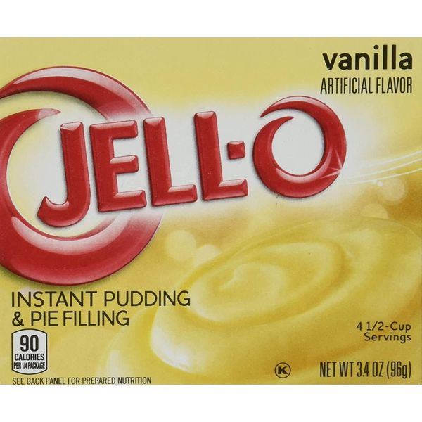 Jell-O Vanilla Instant Pudding & Pie Filling, 3.4 ounce (96g) (3 Packs)