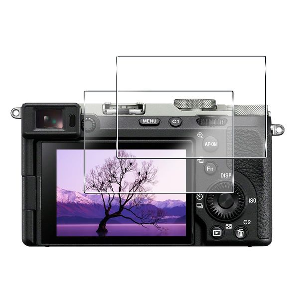 Compatible SONY α7C II / α7CR / α6700 ILCE-6700 Protective Film Glass Film 2 Sheets [Made in Japan Material Asahi Glass] Surface Hardness 9H Compatible α7c ii LCD Protective Film Tempered Glass Film