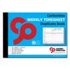 Cherry | NCR | Weekly Timesheet | Duplicate Book | SL (Small and Light) | A5 | 40 Sets