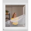Schellenberg 50710 Fly Screen, Insect, Mosquito Protection for Windows – Various Sizes, White, 100x100cm