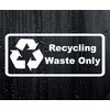 Bin Sticker Recycling Waste Only Refuse Wheelie Bin Warning Decal – Small