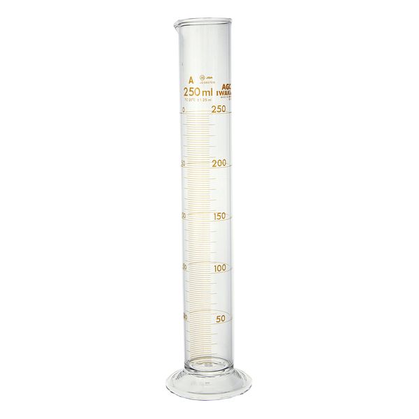 IWAKI 3022CYL250S Graduated Cylinder (New Standard) 8.5 fl oz (250 ml) 1 Bottle