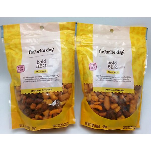 2 Bag Favorite Day Bold BBQ Trail Mix 7 oz BB 2/2025