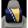 Bosnia Flag Headrest Neck Support Pillow with Memory Foam (2 Pack)