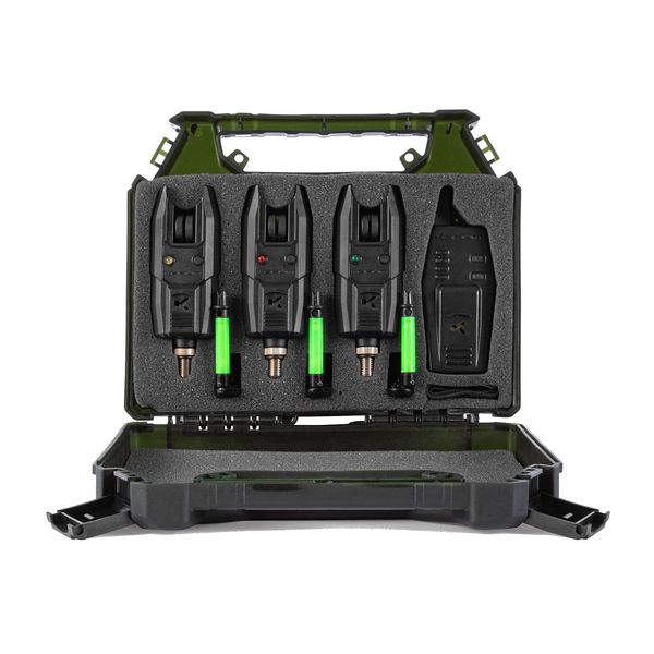 Korum KBI-R 3 Rod Bite Alarm Presentation Set K0360021
